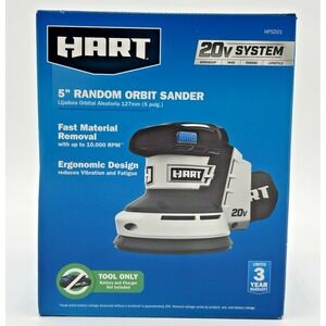 Hart HPSD01 20V 5" Random Orbit Sander Tool NIB Sealed‎